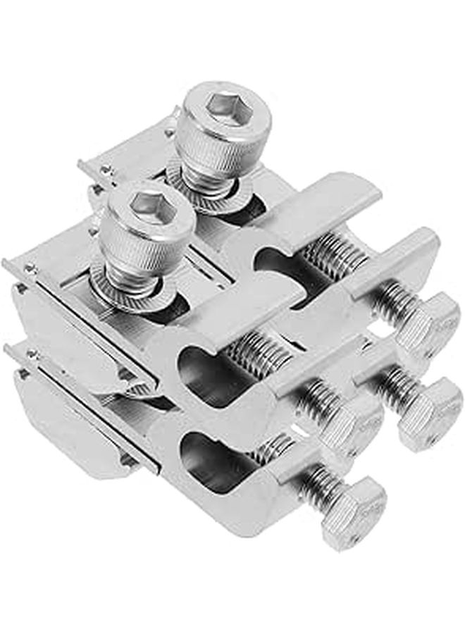 4 Pcs Solar Grounding Lug Aluminum End Clamp For Copper Earth Wire Weather Resistant Grounding Clip Bracket For RV Roof Boat Solar Panel Array Installation - Image 1