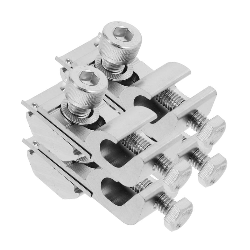 4 Pcs Solar Grounding Lug Aluminum End Clamp For Copper Earth Wire Weather Resistant Grounding Clip Bracket For RV Roof Boat Solar Panel Array Installation - Image 2