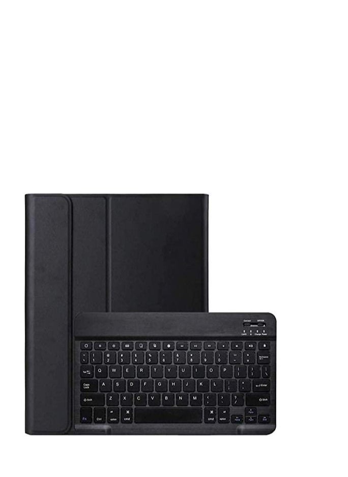 RDN - 2 in 1 Detachable Backlight Wireless Keyboard With Light and Thin Folio Full Protective Cover Case For iPad 9.7 2018 5/6th Gen Black - Image 1