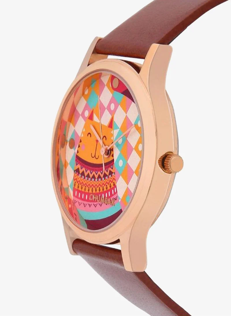 Chumbak  TEAL by Chumbak Aztec Cats Wrist Watch for Women | Best Price UAE
