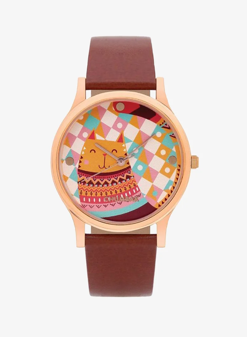 TEAL by Chumbak Aztec Cats Wrist Watch