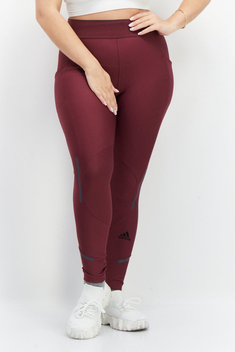Adidas Women Sportswear Fit Training Leggings, Maroon - Image 1