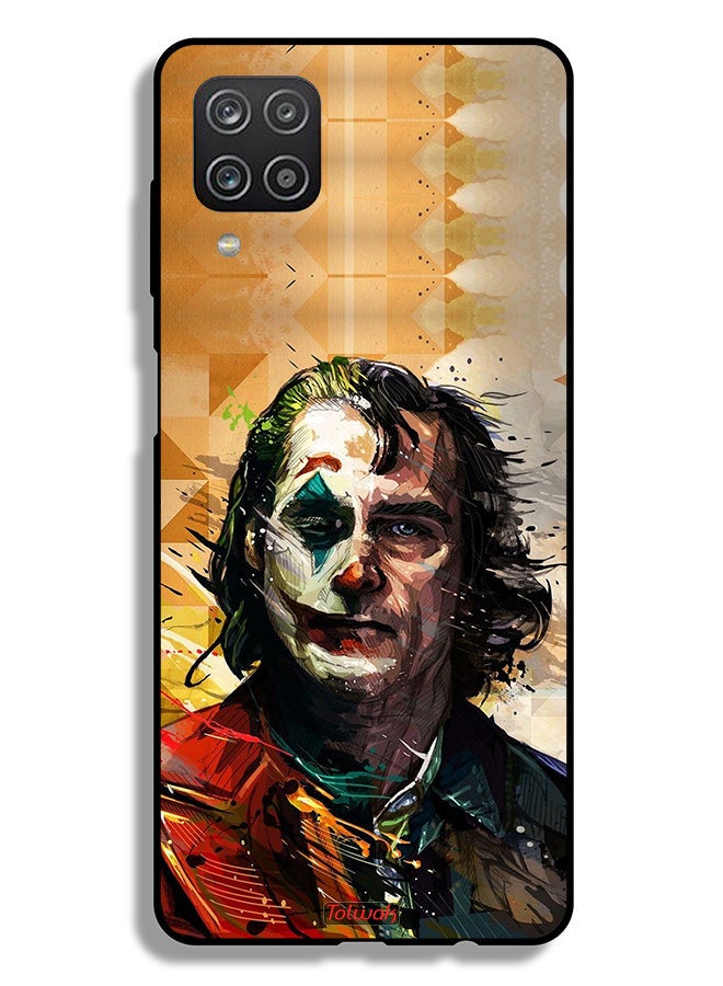Tolwak Samsung Galaxy M12 Protective Case Cover Joker Paint Art - Image 1