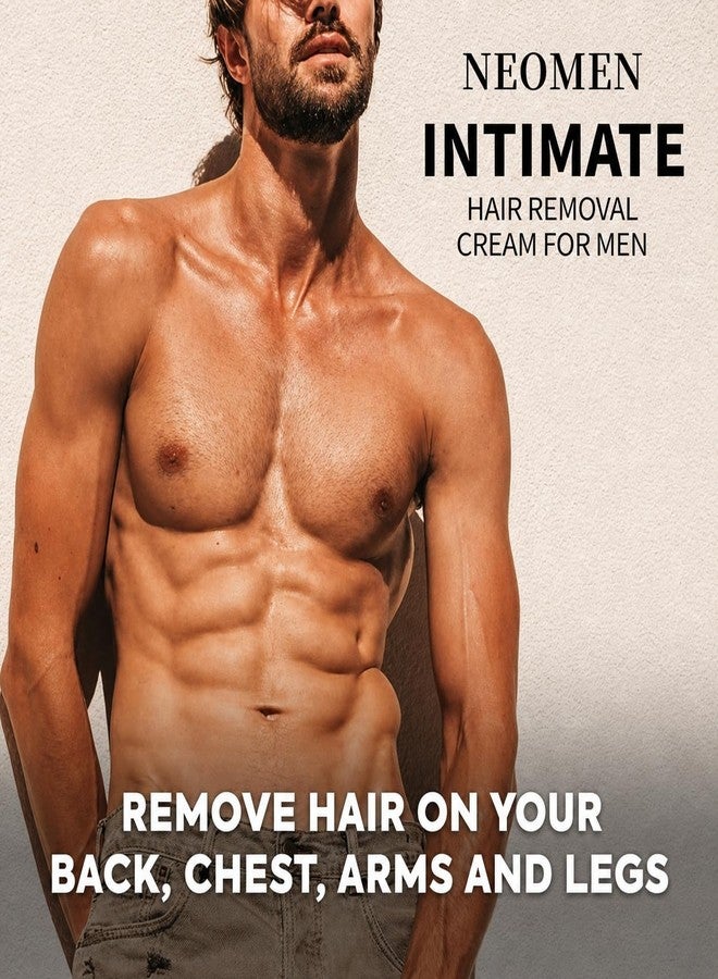 Neomen Intimate Hair Removal Cream for Men: Men's Depilatory Cream for Private Area, Body Hair Removal Cream for Sensitive Skin with Aloe & Vitamin E, 3.5 Oz Pack of 3 - Image 2