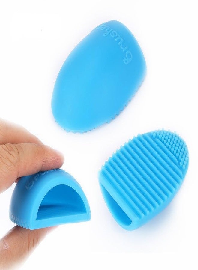 MobFest® Silicone Cosmetic Brush Washing Beauty Scrubber Makeup Brushes Cleaning Board, Multicolor (S, 1) - Image 1