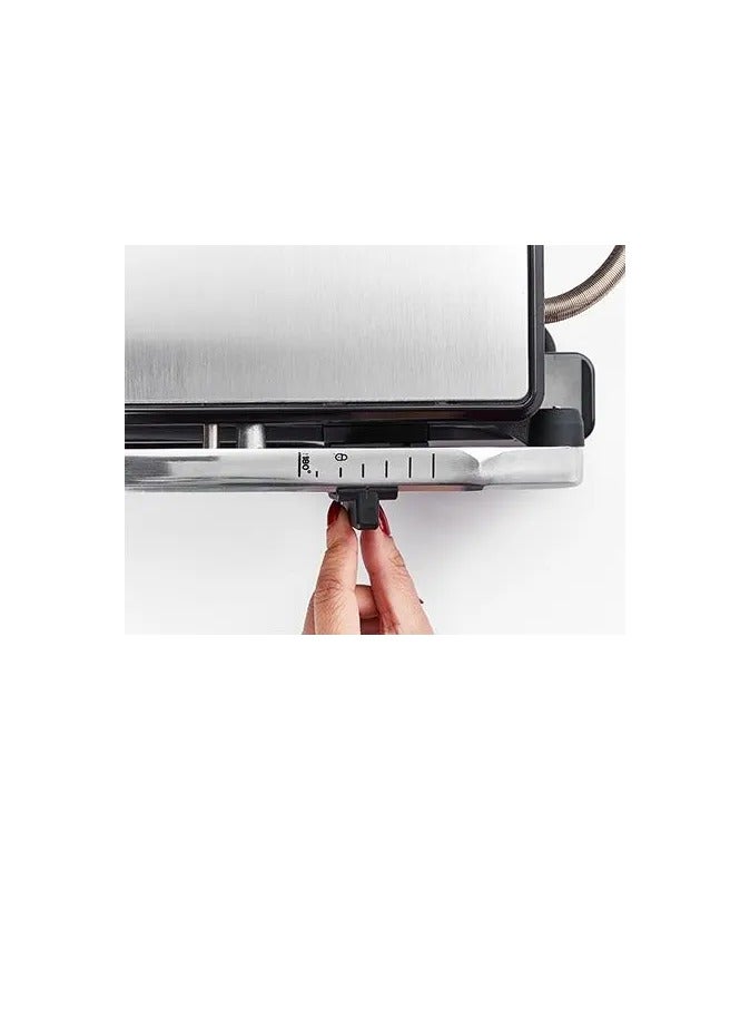 ميانتا شواية كهربائية ميانتا، 2000 وات، ستانلس ستيل، فضي، CG28209A - Image 5