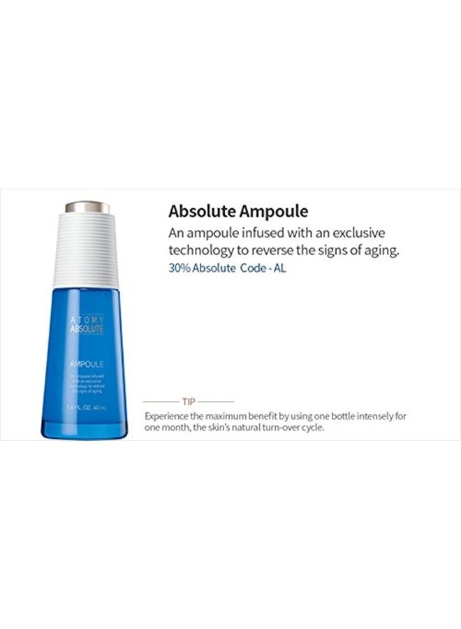 ATOMY أمبولات أتمى أبسلوت سيل أكتيف 1.4 أونصة سائلة 40 مل - صنع في كوريا الجنوبية - Image 2