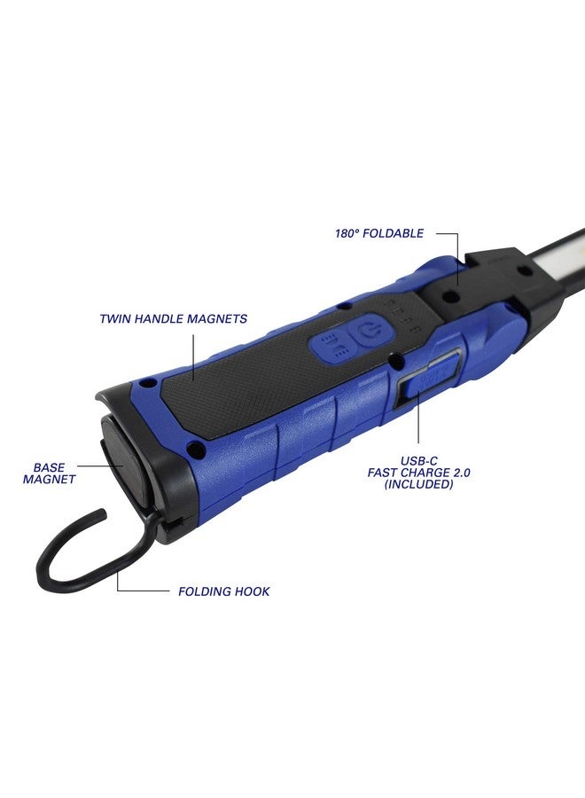 أسترو نيوماتيك تول Astro Tools 52SLC مصباح LED رفيع مزدوج الجوانب قابل للطي بقوة 500x2 لومن مع لوحة شحن لاسلكية - Image 4
