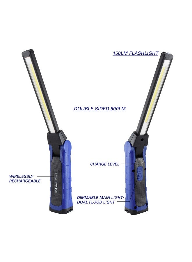 أسترو نيوماتيك تول Astro Tools 52SLC مصباح LED رفيع مزدوج الجوانب قابل للطي بقوة 500x2 لومن مع لوحة شحن لاسلكية - Image 3