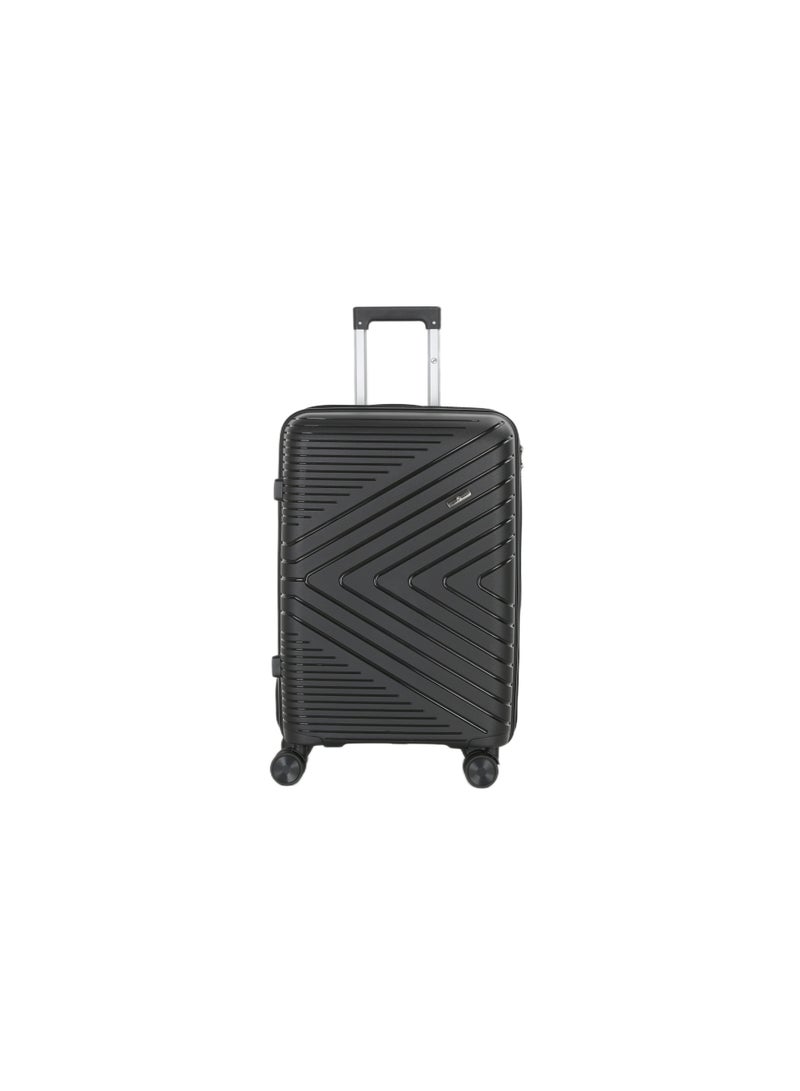 اتش تي مجموعة حقائب سفر H.T من 4 قطع - حقائب متينة بهيكل صلب مع عجلات دوارة وسحابات مقاومة للانحشار (13/20/24/28 بوصة، 11/44/74/110 لتر، مجموعة خفيفة الوزن، لون أسود) - Image 3