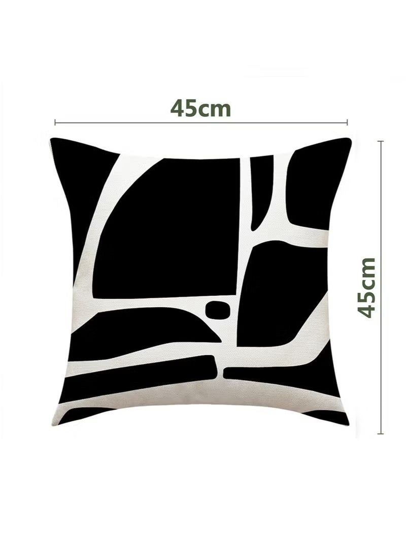 Generic Pillow Covers Set of 4, Throw Pillow Cover, Modern style Cushion Covers 45cm x 45cm,For Living Room Sofa Couch Bed Pillowcases 18x18 inches（Double sided pattern）  - Image 4