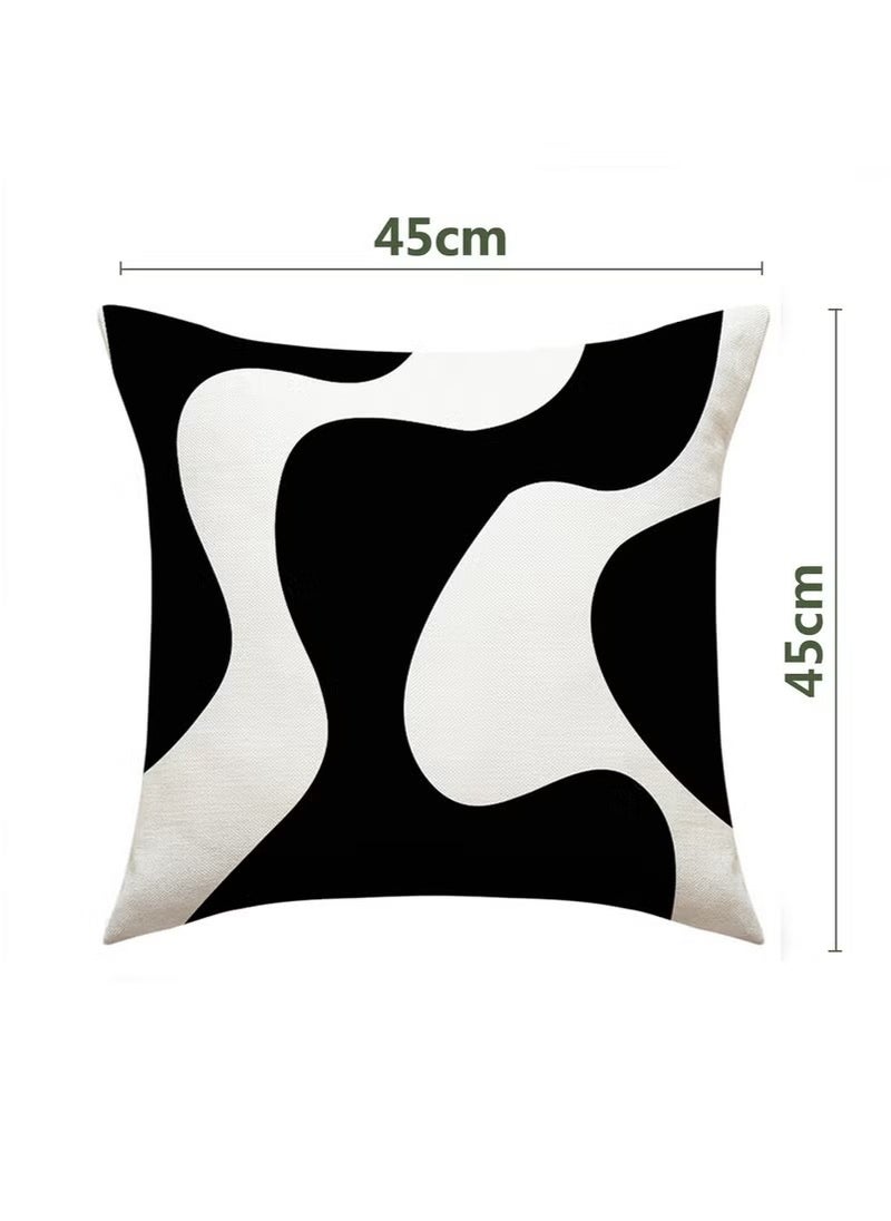 Generic Pillow Covers Set of 4, Throw Pillow Cover, Modern style Cushion Covers 45cm x 45cm,For Living Room Sofa Couch Bed Pillowcases 18x18 inches（Double sided pattern）  - Image 5