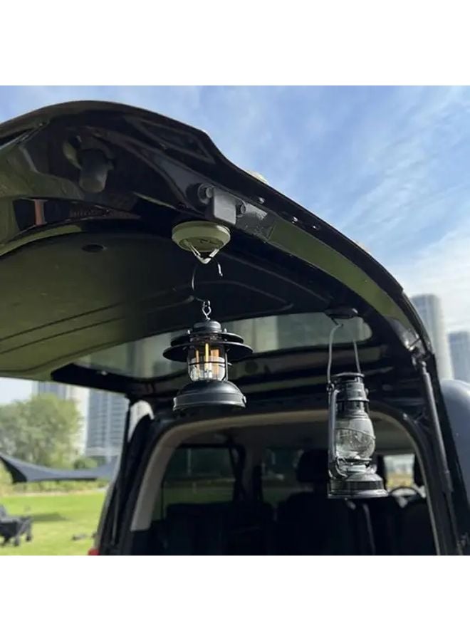 خطاف التخييم المغناطيسي العسكري الأخضر الثقيل - كوب شفط قوي - متين من الأبس والفولاذ المقاوم للصدأ - Image 5