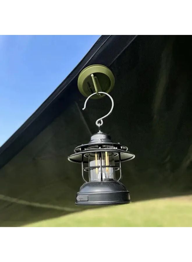 خطاف التخييم المغناطيسي العسكري الأخضر الثقيل - كوب شفط قوي - متين من الأبس والفولاذ المقاوم للصدأ - Image 3