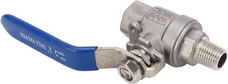 Focket 1/4 NPT Ball Valve, Stainless Steel 304 Ball Valve, Full Port with Clear Thread for Water Seawater Air Oil Steam - Image 3