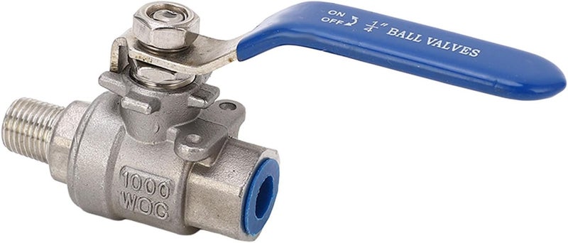 Focket 1/4 NPT Ball Valve, Stainless Steel 304 Ball Valve, Full Port with Clear Thread for Water Seawater Air Oil Steam - Image 5