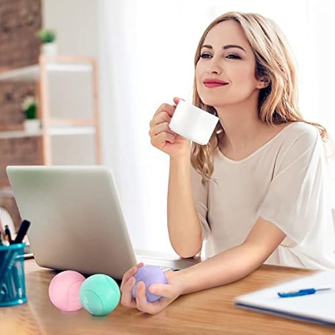 Ryaco 2PCS Set of Hand Exercise Gel Stress Balls Soft and Hard Gel Balls Set of 2 for Adults and Children - Anxiety Relief, Resistance Training - Image 5