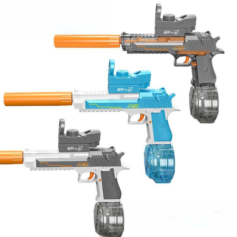 2024 Cross-border Explosions Linkage Desert Eagle Electric Water Gun Automatic Continuous Water Splashing Festival Toy Water Gun Wholesale([English Color Box] Blue Sand Eagle Linkage Edition Electric Water Gun) - Image 2