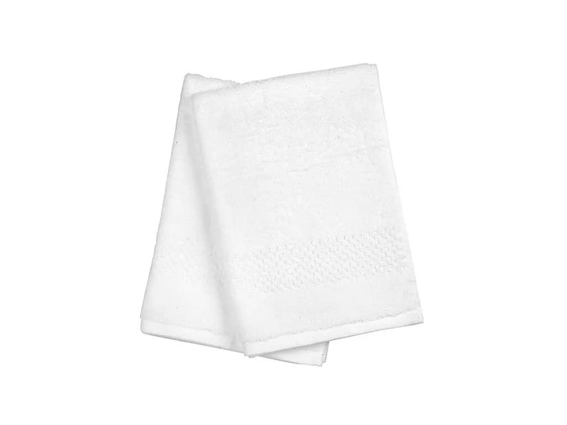 TIQH 100 Cotton Kitchen and Hand Towel Set of 02 White - Image 3