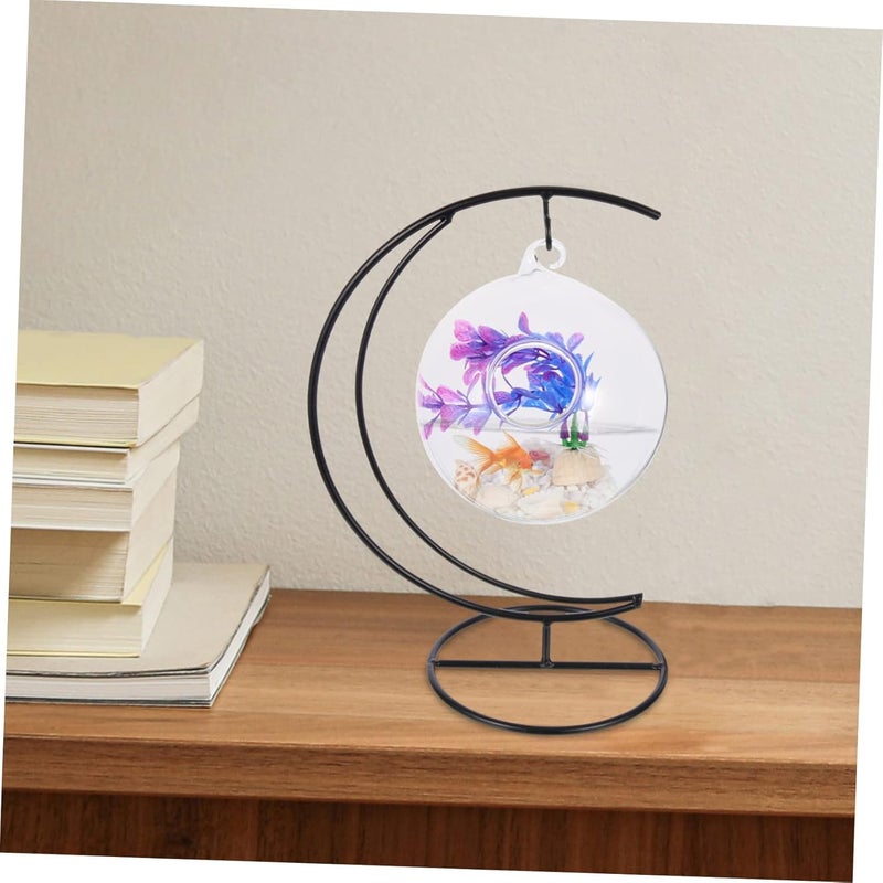 Toyvian Suspended Fish Tank Creative Hanging Aquarium for Betta and Transparent Hydroponic Vase Art Design Random Decor - Image 5