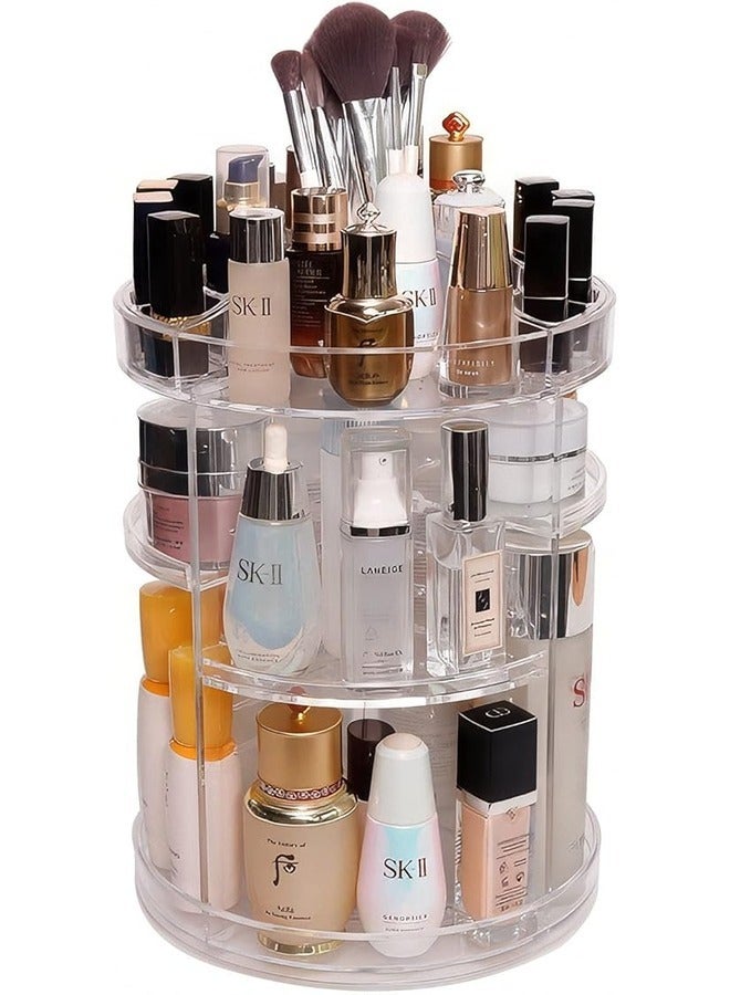 Generic 360 Rotating Extra Large Capacity Adjustable Multifunctional Cosmetic Storage Box - Image 1