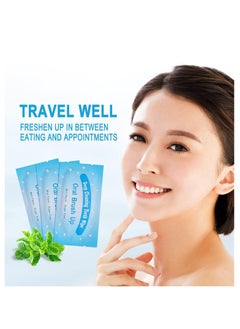 Y&D 50 Pcs Teeth Cleaning Tablets, Disposable Finger Brush Teeth Wipes Bulk Finger Toothbrush Textured Surface Deep Teeth Cleaning Finger Wipes Oral Wipes for Adults Teeth Mouth  - Image 2