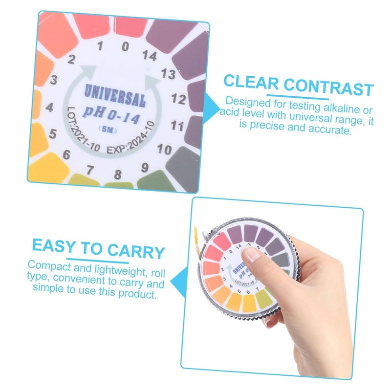 شرائط ورق اختبار درجة الحموضة لمختبر أحواض المياه، قياس سهلة ودقة للقلوية والحموضة - Image 4
