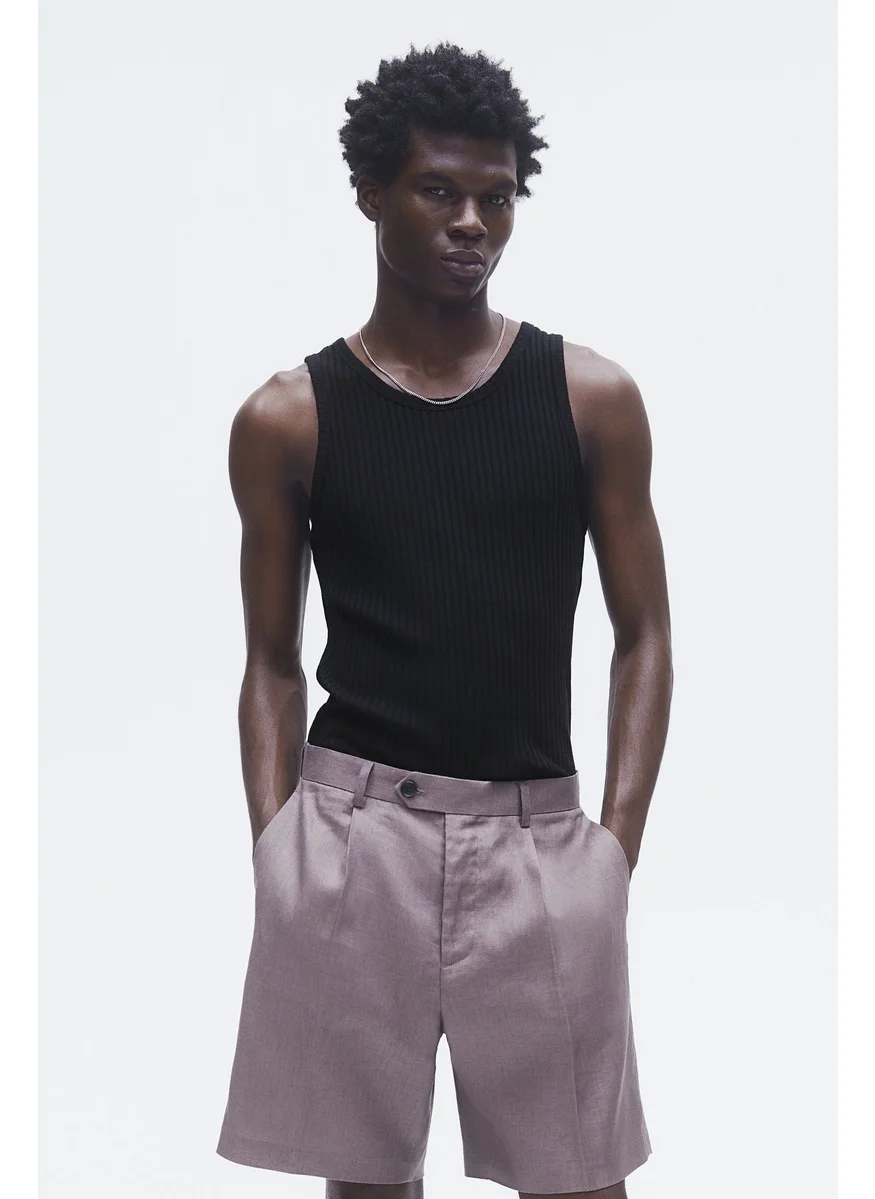 H&M Slim Fit Wide-Ribbed Vest Top