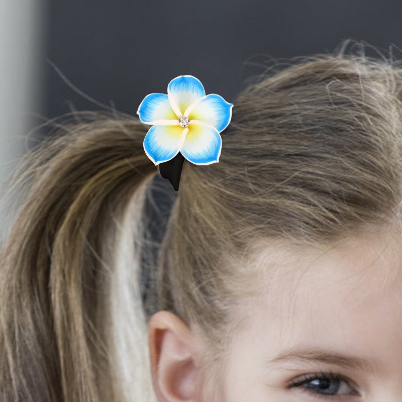 2pcs Flower Hair Scrunchies Elastic Hair Lovely Hair Ropes Women Headdress - Image 4