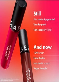 SEPHORA SEPHORA COLLECTION Cream Lip Stain 10HR Liquid Lipstick - 72 Alter-ego - Matte Deep Mauve Nude 5ml  - Image 5