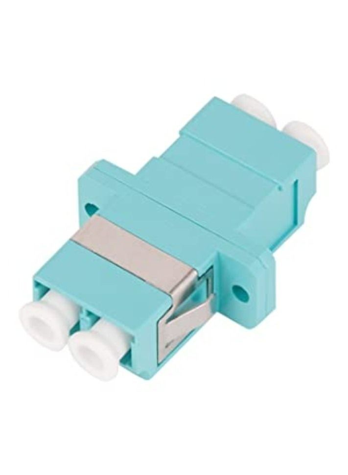 Fiber Optic Coupler, LC to LC Duplex Multimode Fiber Optic Cable Adapter Coupler OM1 OM2 OM3 OM4(Fiber Optic Adapter, LC to LC)