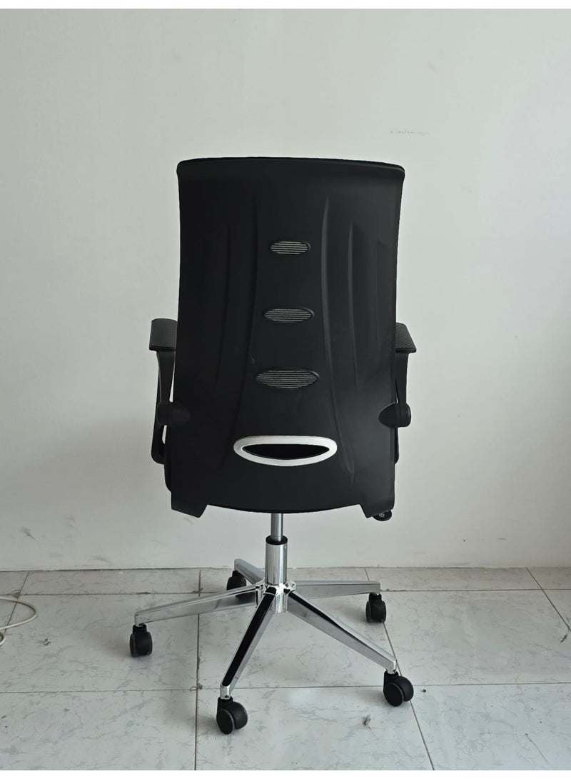 Multi Home Furniture Ergonomic Mesh Office Chair MH-7781H Black with Lumbar Support, Adjustable Height & Swivel Wheels - Image 4