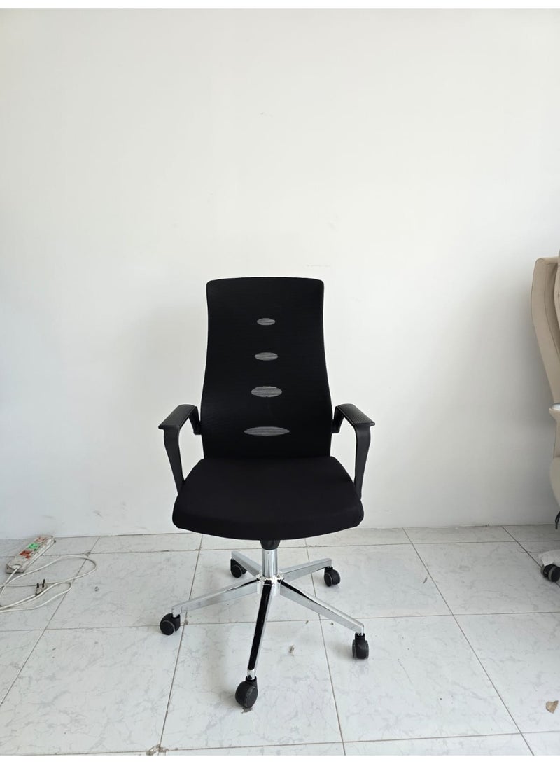 Multi Home Furniture Ergonomic Mesh Office Chair MH-7781H Black with Lumbar Support, Adjustable Height & Swivel Wheels - Image 3