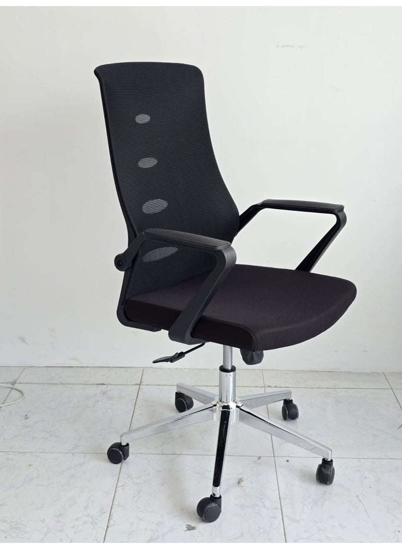 Multi Home Furniture Ergonomic Mesh Office Chair MH-7781H Black with Lumbar Support, Adjustable Height & Swivel Wheels - Image 2