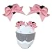 Hugwits 2 PCS Bow Cat Ears Helmet Decorations Cute Plush Cat Ears Helmet Decor Fun Detachable Decorative Accessories for Helmets Universal for Motorcycle Bicycle Scooter Helmets Pink - Image 2