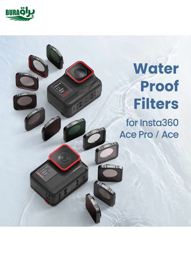 BURAQ For Insta360 Ace CPL+ND8+ND16+ND32 aMagisn Waterproof Filter Protective Goggles Sports Camera Accessories  - Image 5