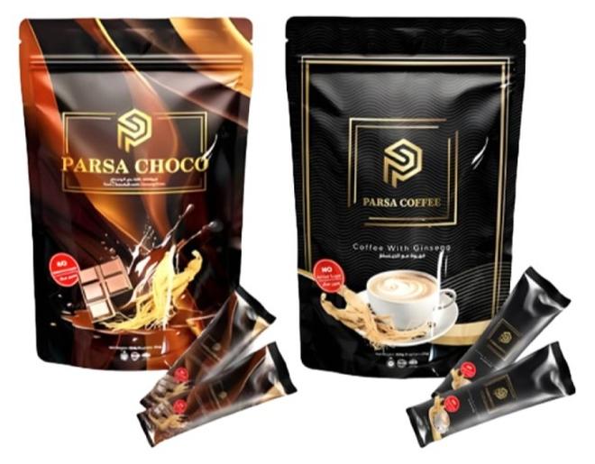 قهوة بارسا قهوه بارسا جنسنج مع الشوكلاته 2 كيس داخل 10 ضروف