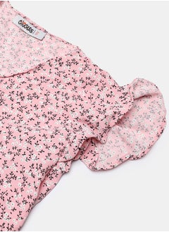 giggles BLOUSE POWDER PINK Printed Junior Girls  - Image 3