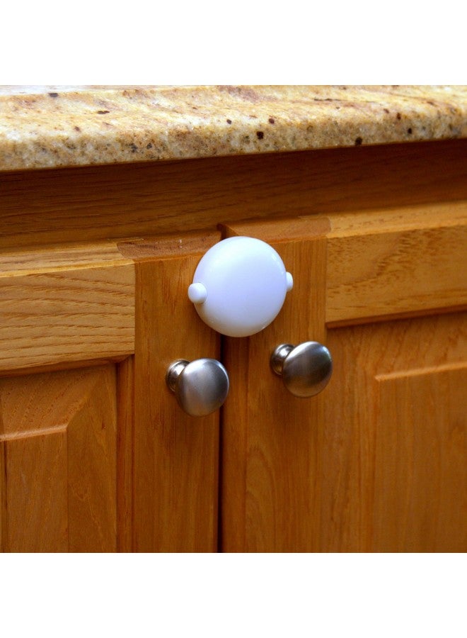 Qdos Safety Adhesive Double Door Cabinet Lock | White | Easy One Handed Operation - Patented ZeroPinch Design - Only Fits Standard Framed Cabinets and Furniture - Baby Proofing Doesn't Have to be Ugly - Image 3