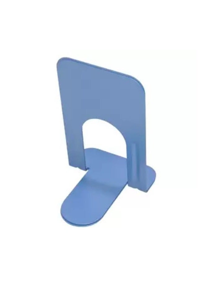 FIS Bookends Metal Body, Pack of 2 Pieces, Blue Color, 7.25 Inch (136 x 117 x 185 mm) Size
