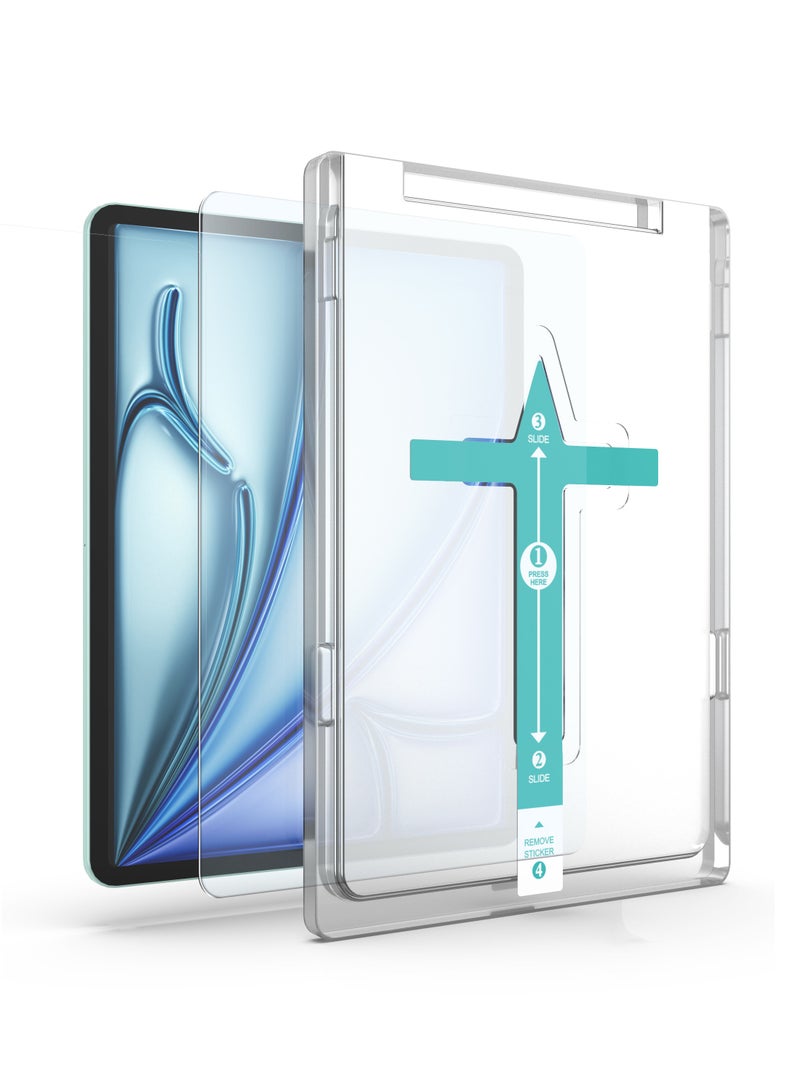 yalilai Screen Protector for iPad Air 11-Inch M4/M3/M2 2026/2025/2024 (8th/7th/6th Generation), 9H Tempered Glass Film with Easy Application Tray, Scratch Resistant, Bubble Free, HD Clarity, Touch Sensitive - Image 1