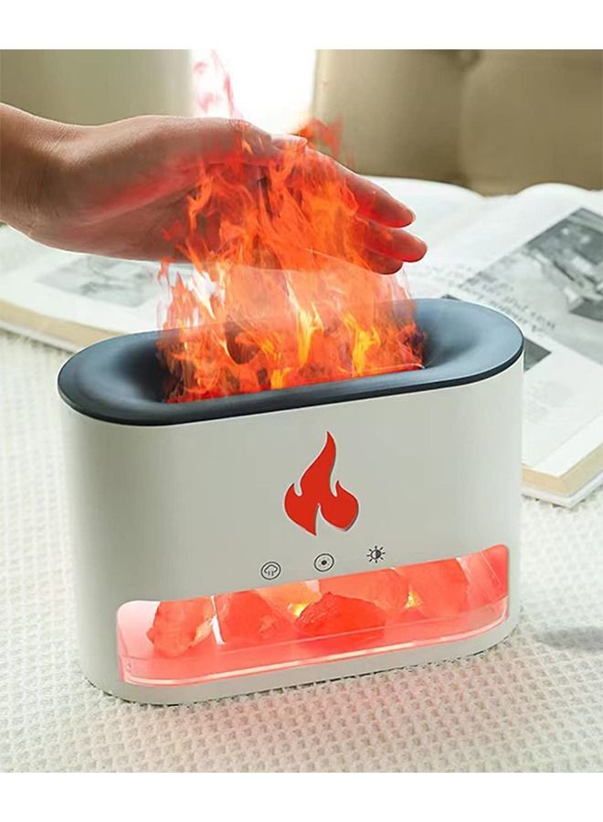 PADOM مصباح ملح دافئ مع موزع زيت أساسي ومرطب هواء 3 في 1، مرطب هواء من منجم الملح، موزع عطر بالموجات فوق الصوتية سعة 250 مل، أضواء ليلية LED تتغير بألوان 7، هدية عيد ميلاد - Image 4