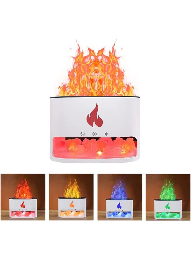 PADOM مصباح ملح دافئ مع موزع زيت أساسي ومرطب هواء 3 في 1، مرطب هواء من منجم الملح، موزع عطر بالموجات فوق الصوتية سعة 250 مل، أضواء ليلية LED تتغير بألوان 7، هدية عيد ميلاد - Image 1