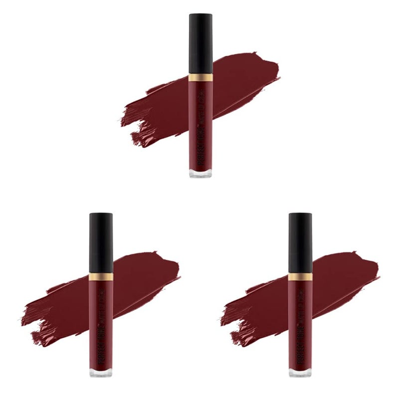 Black Radiance Perfect Tone Matte Liquid Lipstick Lip Crme Pretty Sexy Pack of 3