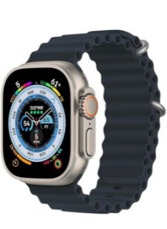 Ten Tech Silicone Band for Apple Watch Ultra/Ultra 2 49mm 45mm 44mm 42mm, Waterproof Soft Silicone Sports Band for iWatch Ultra SE 8/7/6/5/4/3/2/1, grey