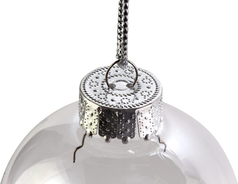 Creative Hobbies ® - Bulk Value Pack of 25 pcs - 67mm (2-5/8 Inch) Round Clear Plastic Ball Ornaments - Great for Crafting DIY Christmas Ornaments - Image 2