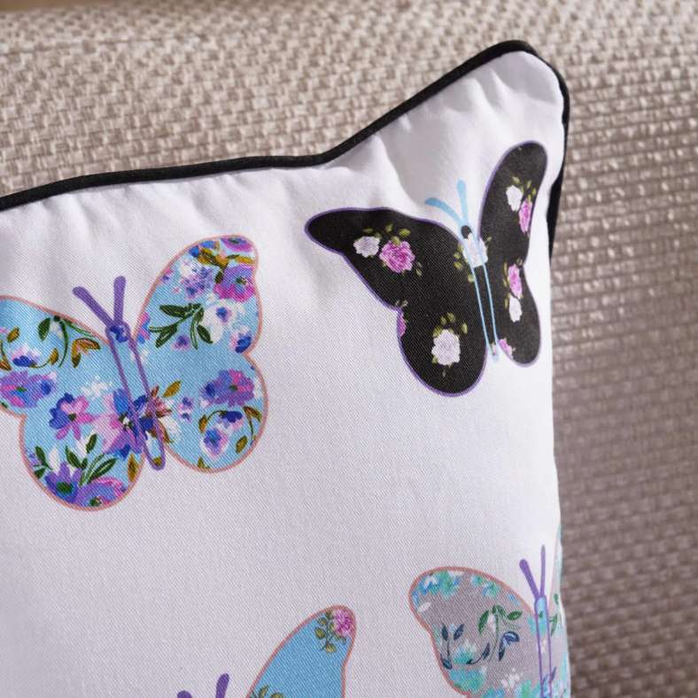 Pan Home Butterfly Cushion Cover 45x45cm - Blue - 123KGE9900481 - Image 2
