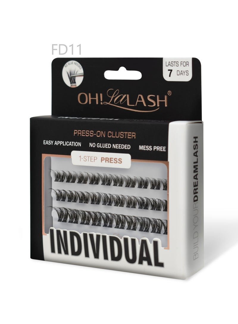 أوه! لالاش 30 قطعة من مجموعات الرموش الصناعية الناعمة من الرموش الصناعية الفردية للنساء (10 مم - 14 مم) - Image 2