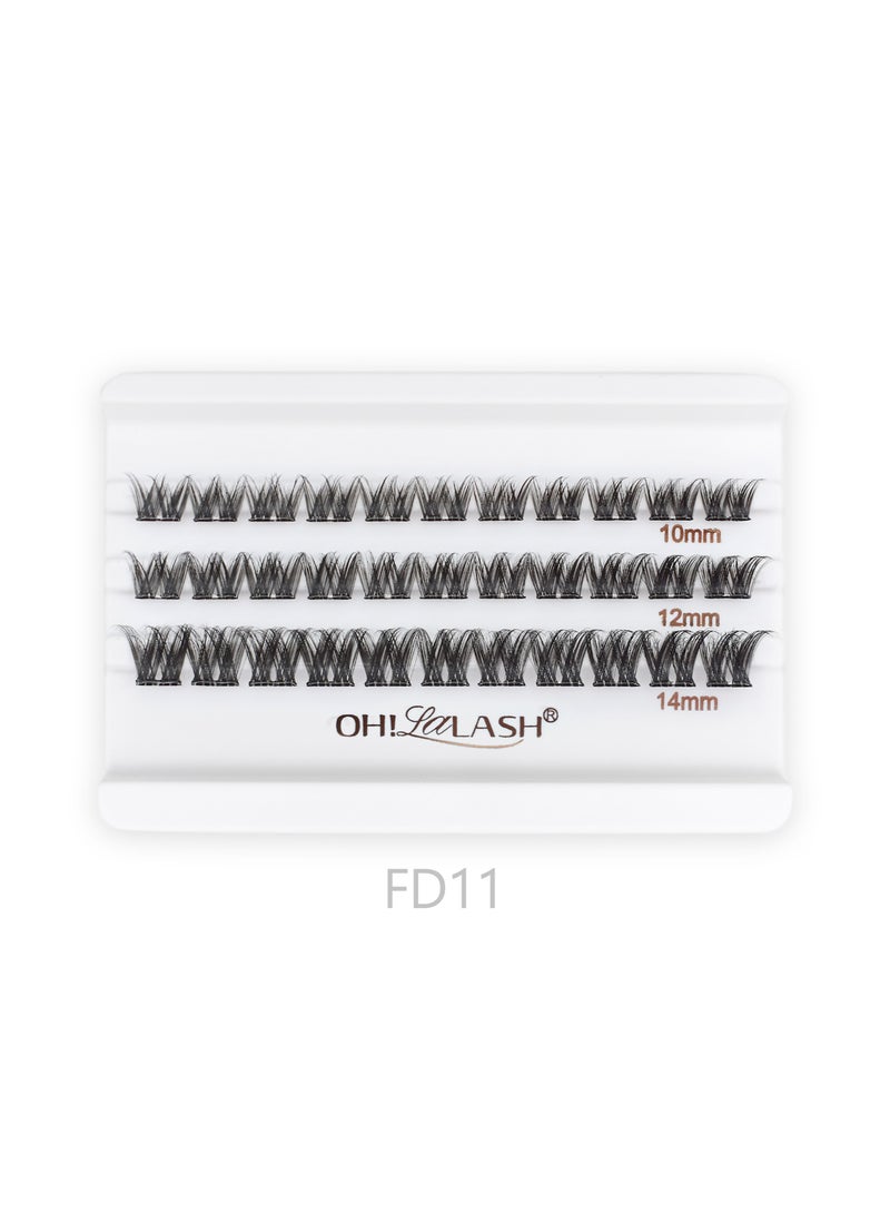 أوه! لالاش 30 قطعة من مجموعات الرموش الصناعية الناعمة من الرموش الصناعية الفردية للنساء (10 مم - 14 مم) - Image 3