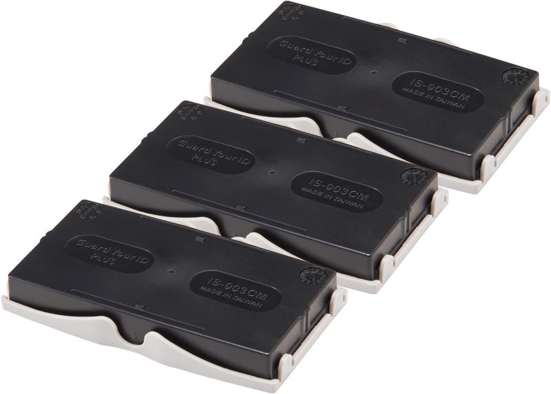Plus Identity Theft Prevention Confidential Security Stamp 2.25” x 0.75" 3 Pack Refills - Image 1